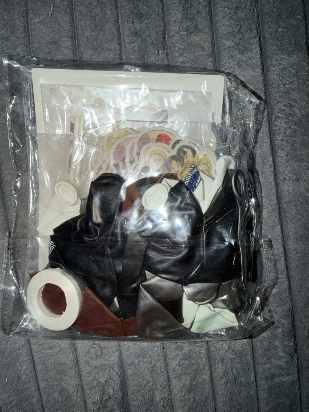 BNIP Attack on Titans Character Party set balloons, stickers, etc Anime Design